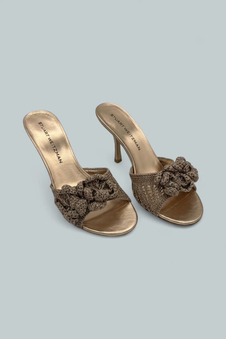 Lotus Slide 85 Sandals - Light Gold