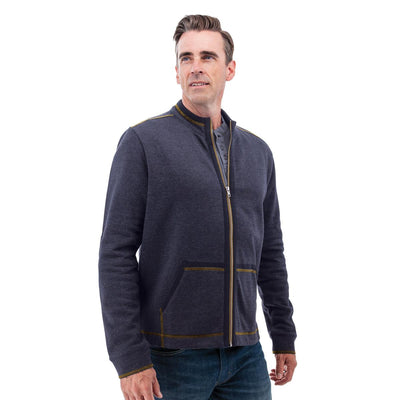 Waylen Organic Cotton Fleece Jacket - Caviar