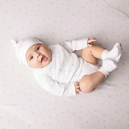Bundle Of Joy Swaddling Interlock Blanket - Innocence White