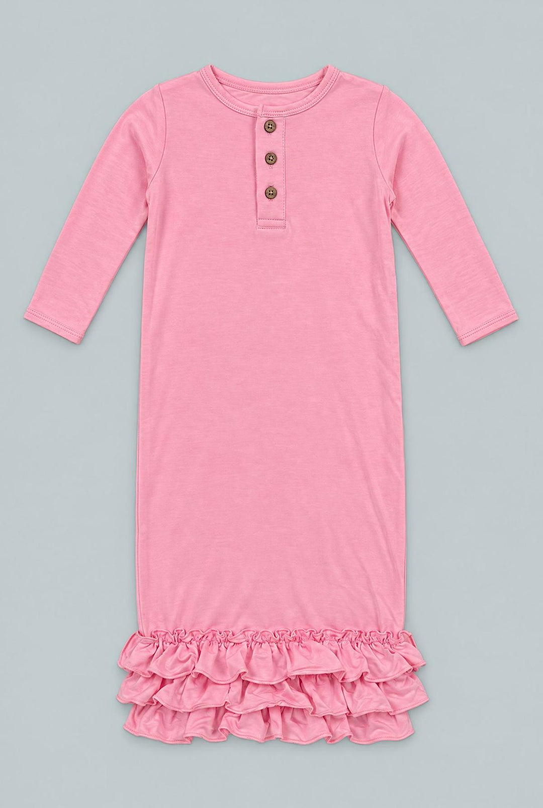 Ruffle Gown - Tulip Pink