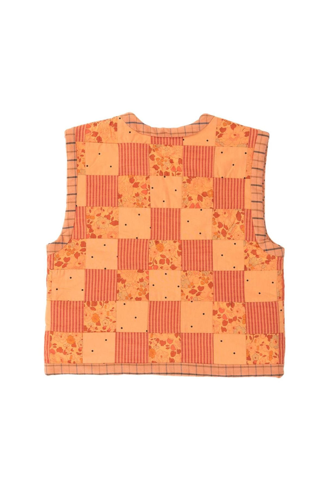 Children's Reversible Patchwork Vest - Apricot