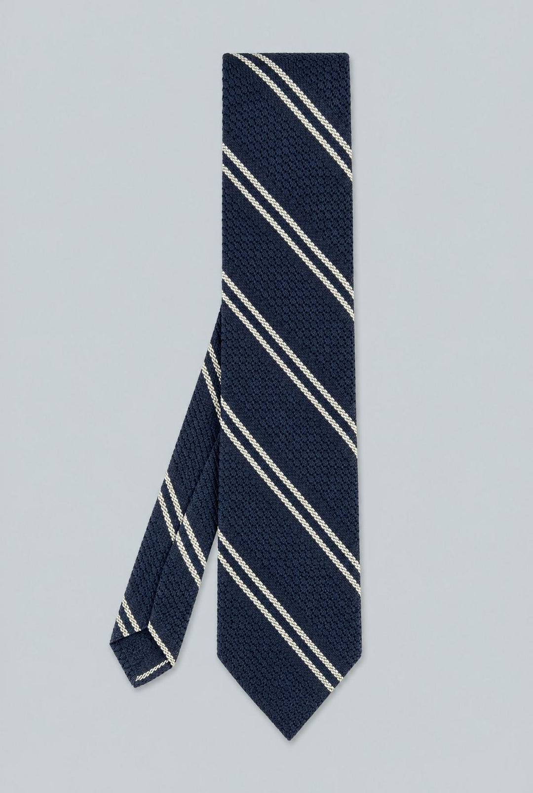 Silk Grenadine Stripe - Navy