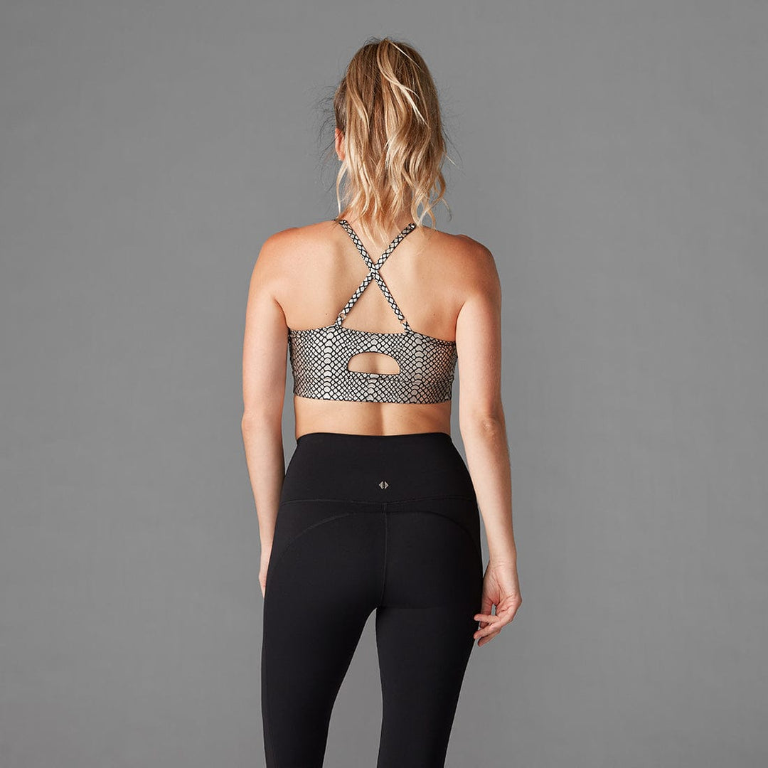 Tavi Bra - Ebony Metallic Snake