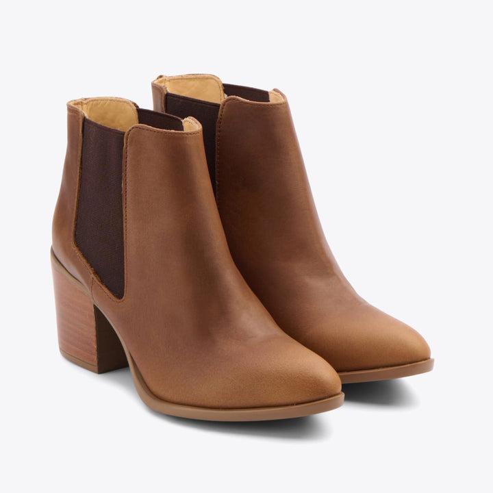Heeled Chelsea Commuter Boot - Brown