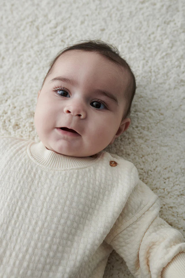 Padding baby sweatshirt - Ivory