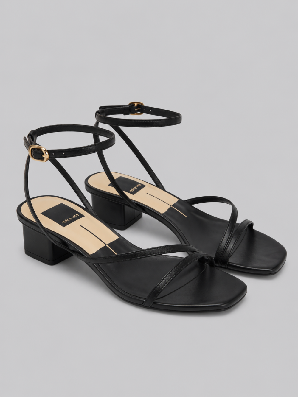 Karlos Sandals - Black Leather - 8.5 - Sandal