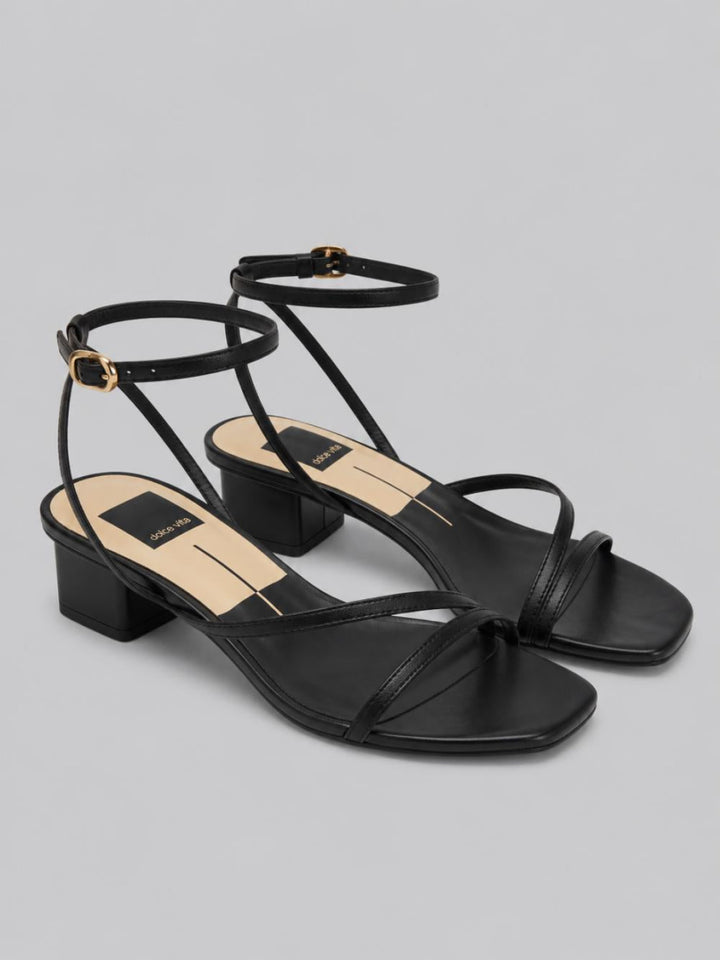 Karlos Sandals - Black Leather - 8.5 - Sandal
