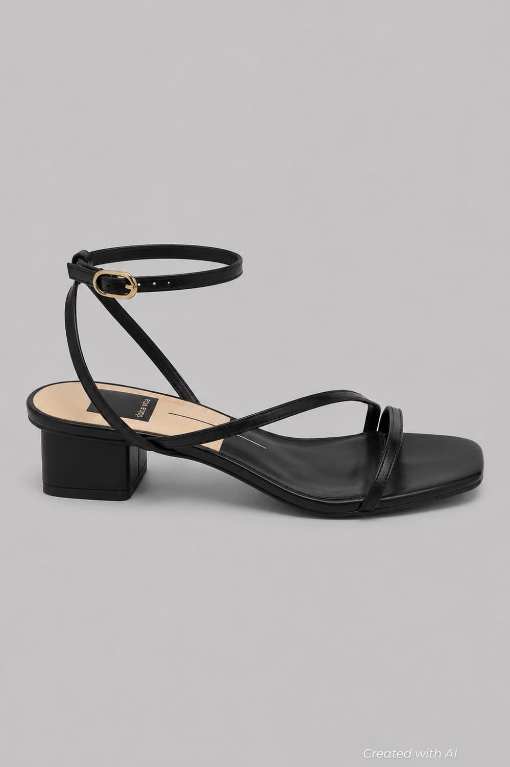 Karlos Sandals - Black Leather - 8.5 - Sandal