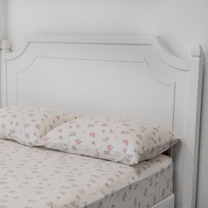 Twin Duvet Cover - Roses White