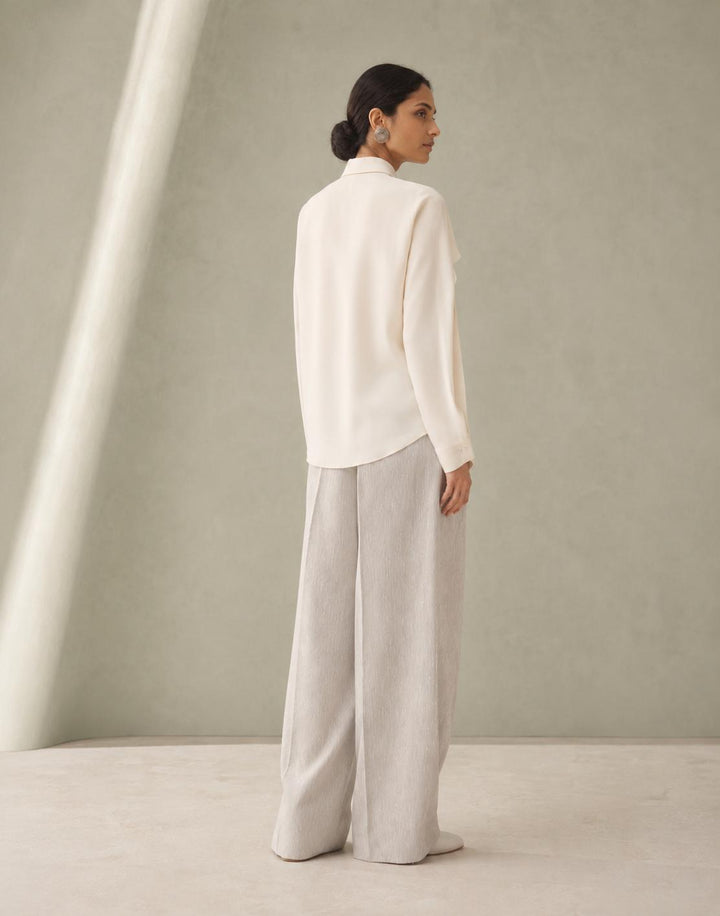 Crepe De Chine Shirt - Butter