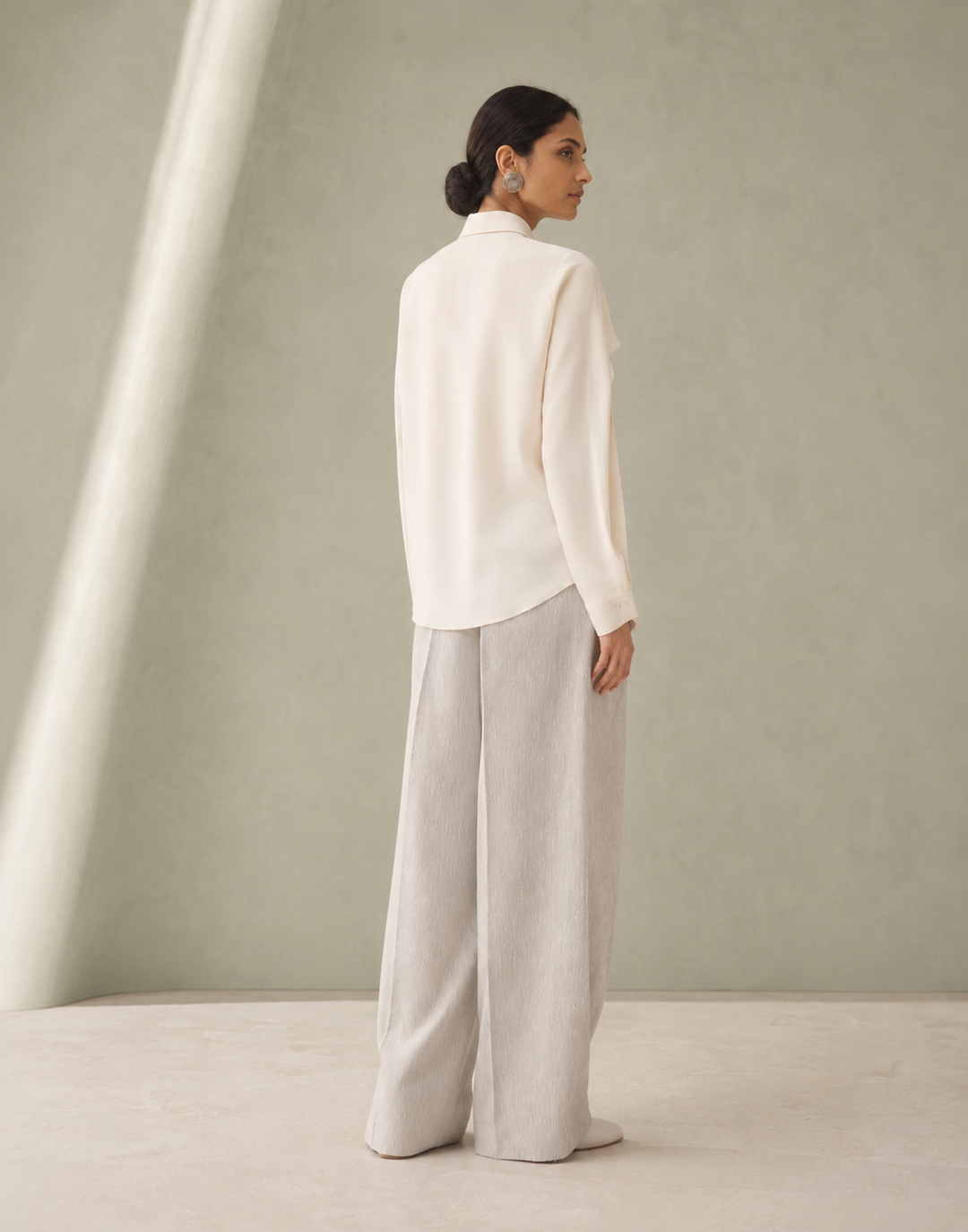 Crepe De Chine Shirt - Butter