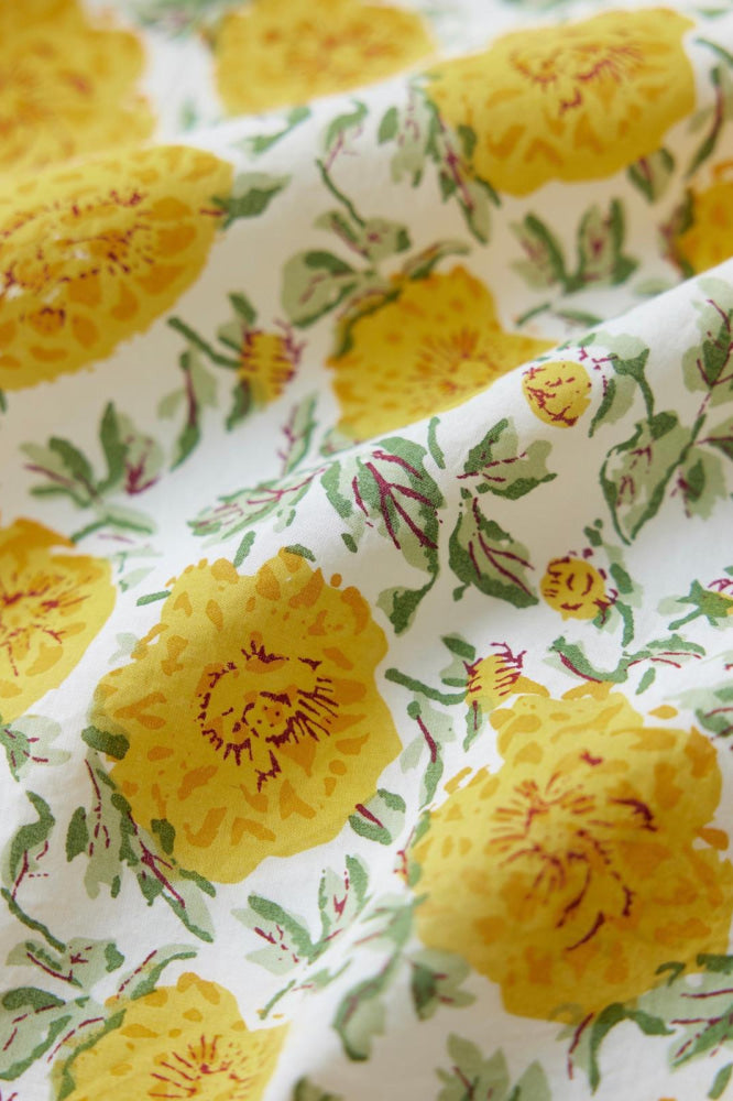 Kelsey Mini Dress - Cream/Canary Floral - FINAL SALE - Dresses