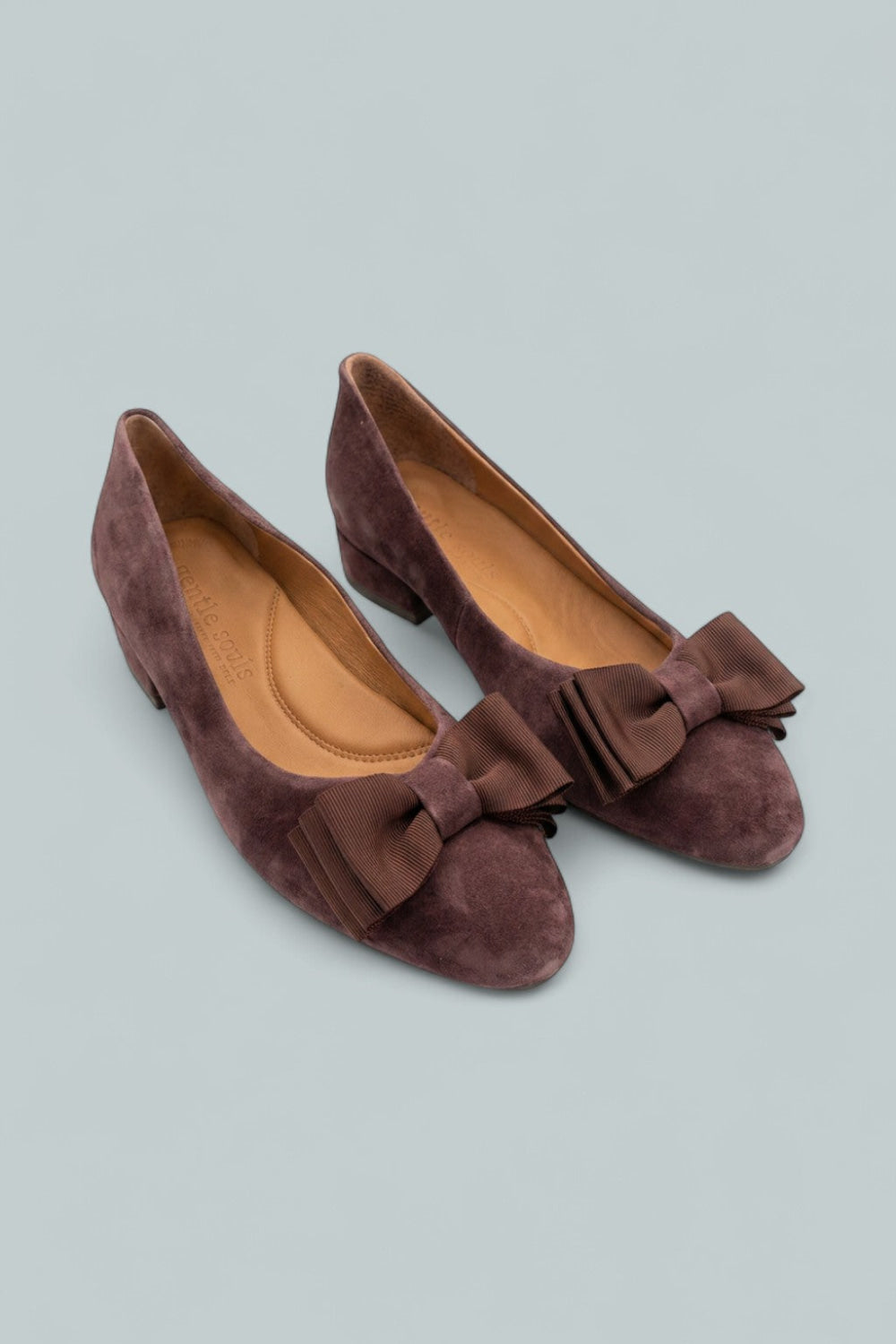Kenneth Cole Atlas Flat Suede Shoes - Burgundy Suede - 8.5 - Flats