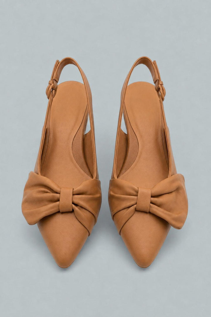 Kenneth Cole Diana High Heels - Camel Leather - US W 8 - Slingback