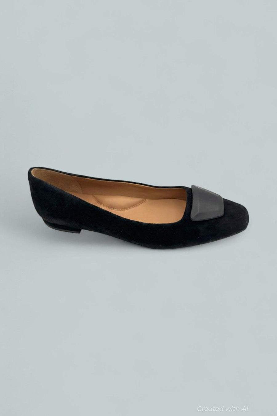 Kenneth Cole Hanette Suede Ballet Flats - Black Suede - Flats