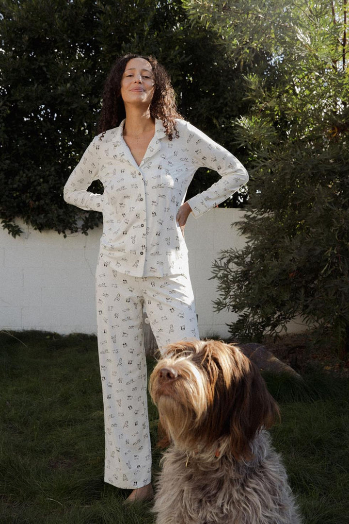 Kenny PJ Pant - Dog Print - Pajamas