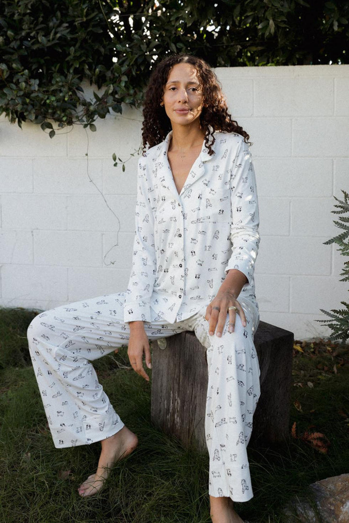 Kenny PJ Pant - Dog Print - Pajamas
