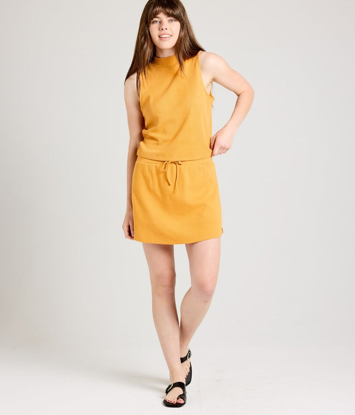Bishop Mock Neck Tank - Apricot