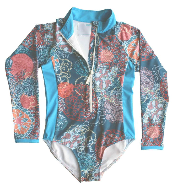 Pearl Full Piece Rash Guard - Coral