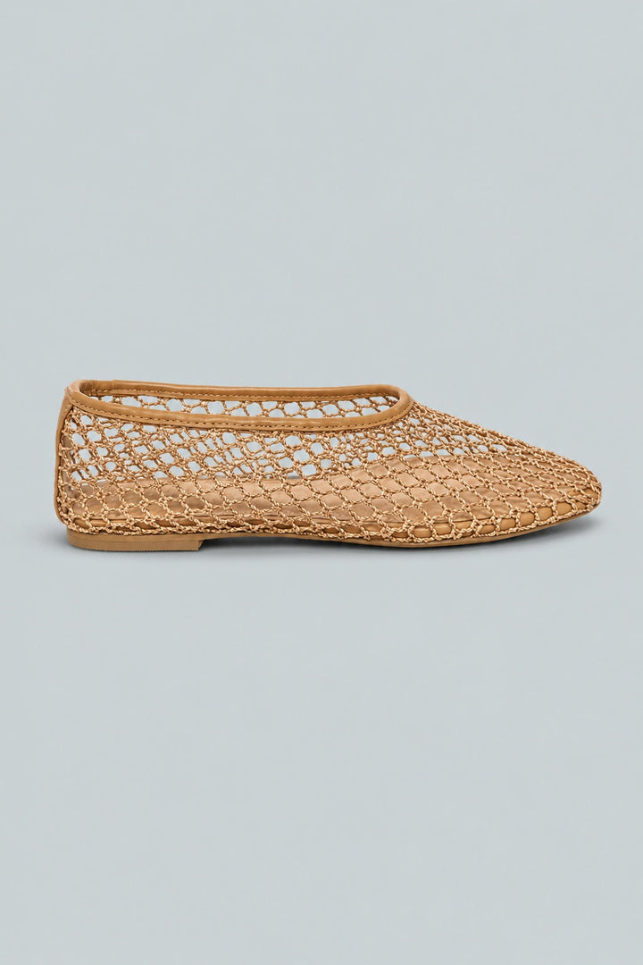 Women's Jazlyn Woven Dress Flats - Medium Natural