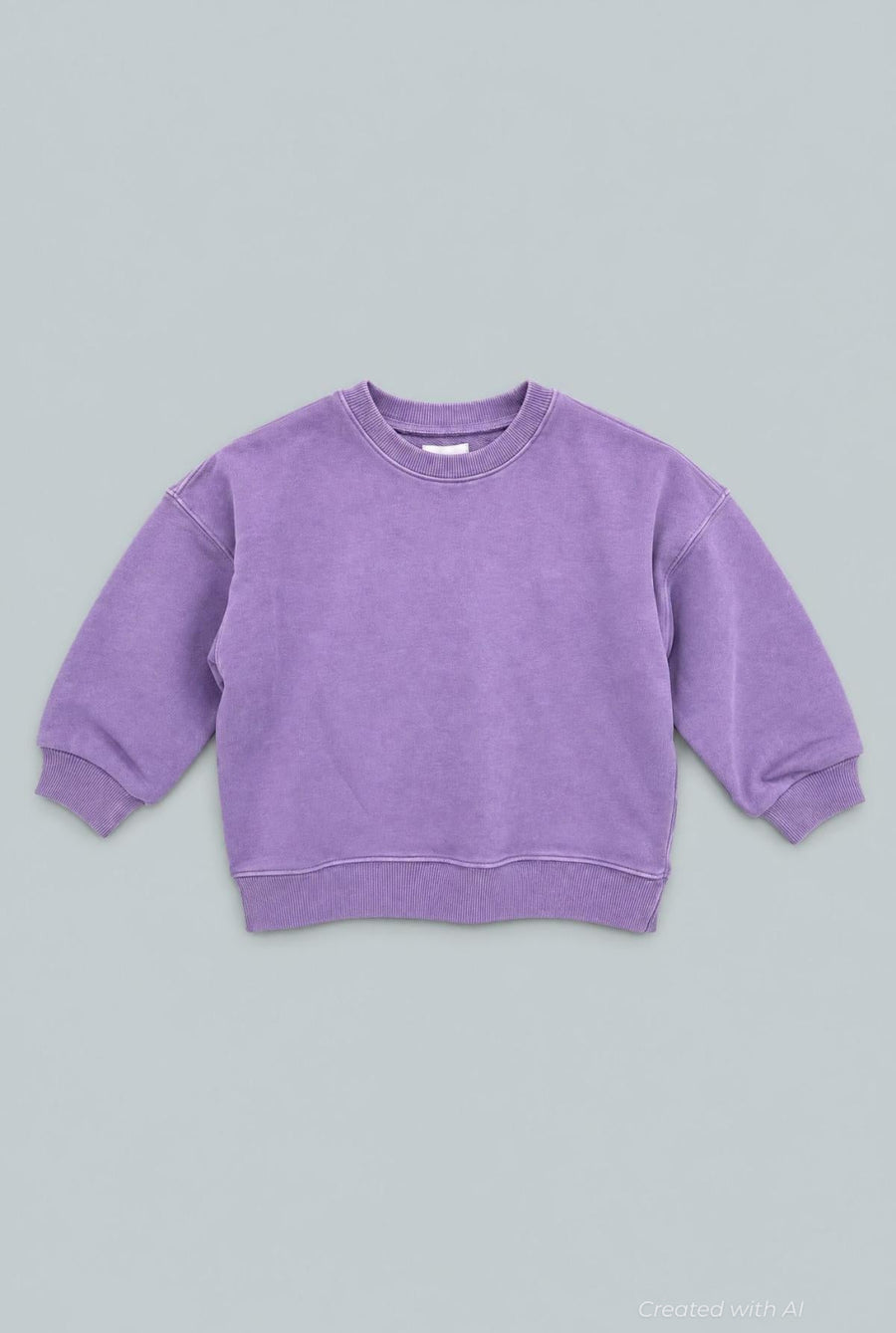Kid’s Crew Neck Sweatshirt - Purple - Crewneck Sweatshirt