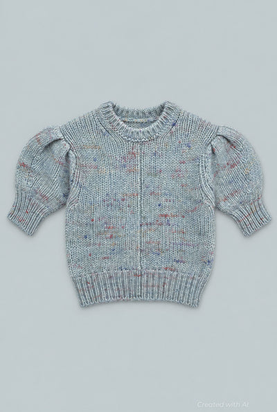 Kid’s Donegal Crew Neck Sweater - Light Blue - Sweater