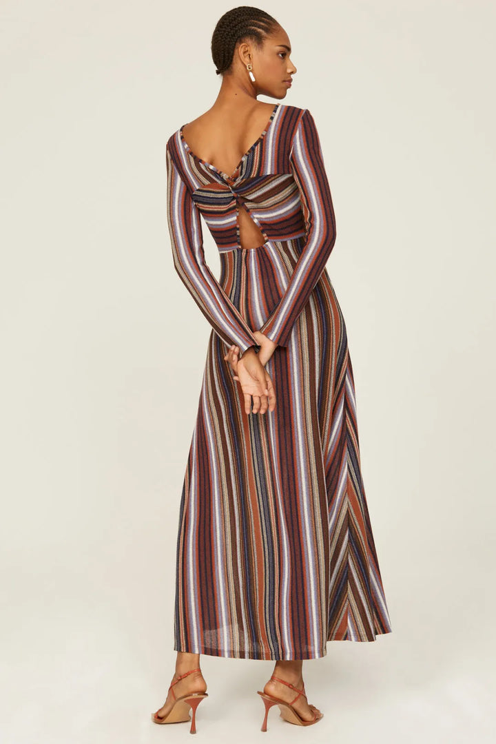 Lurex Striped Reversible Dress - Rainbow/Multi