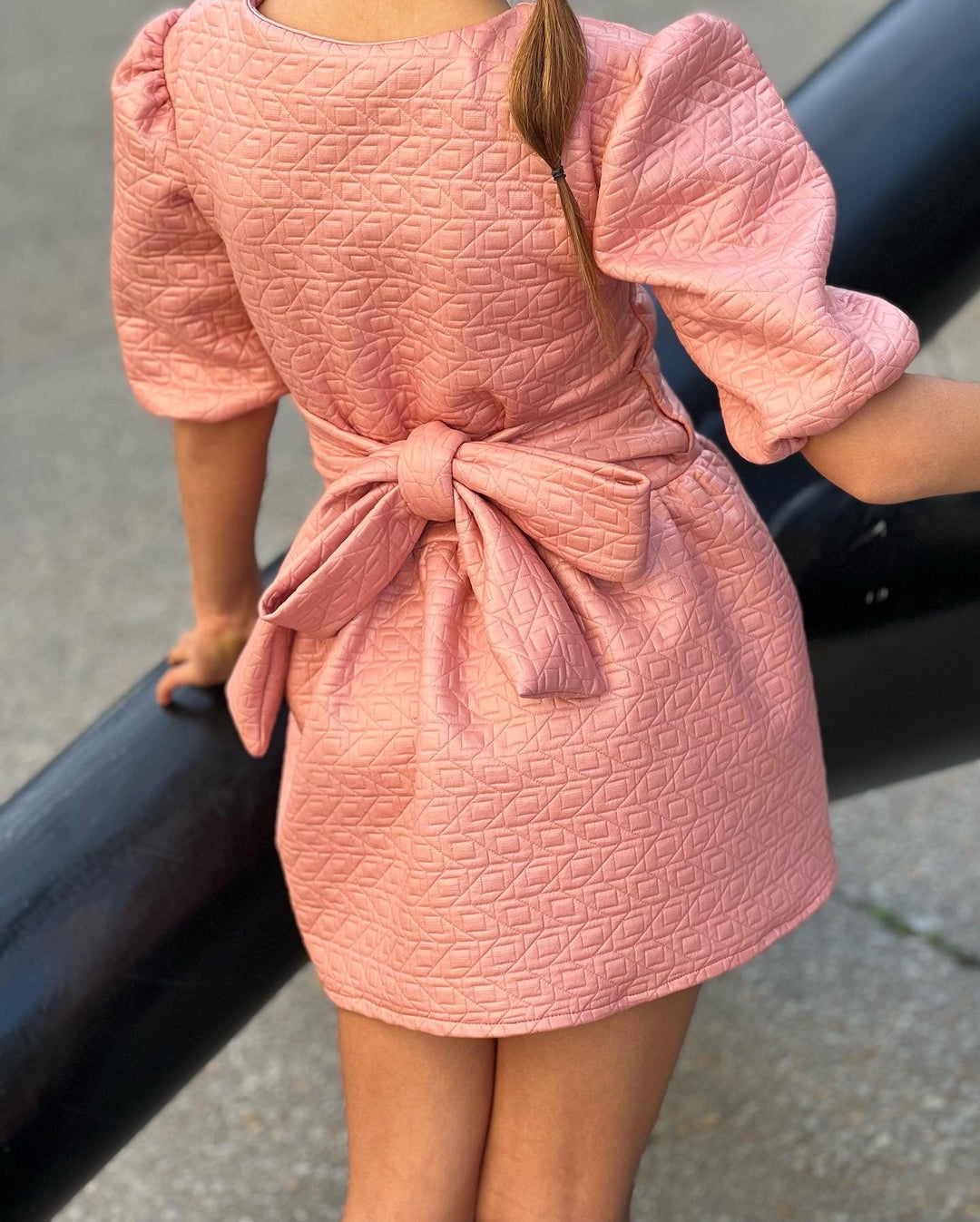 Pink Wrap Dress - Pink