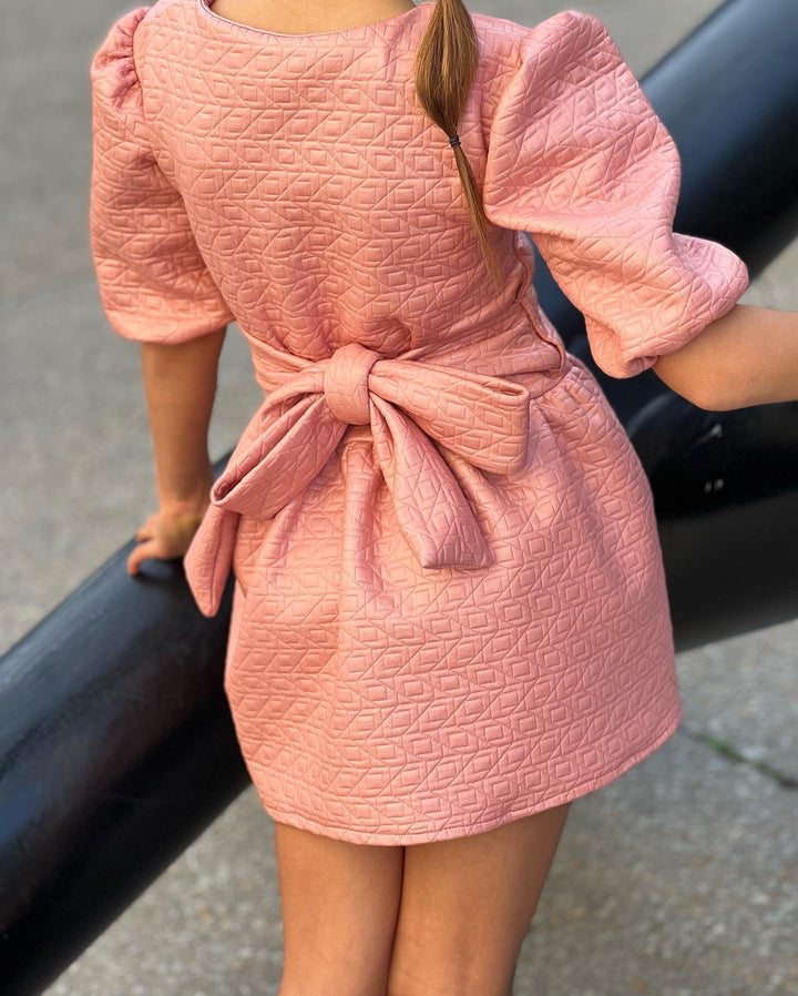 Pink Wrap Dress - Pink