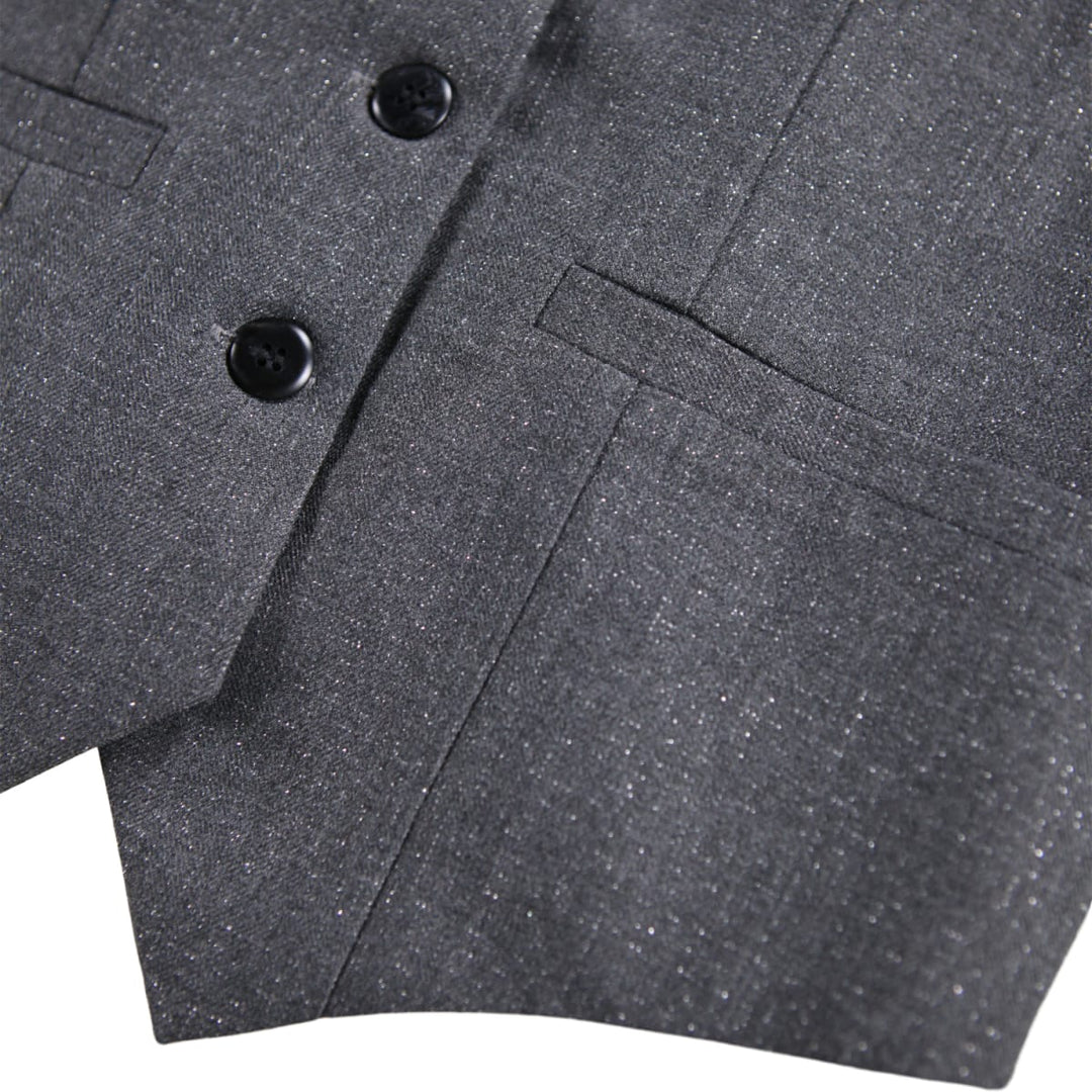 Hollie - Grey Silver Check