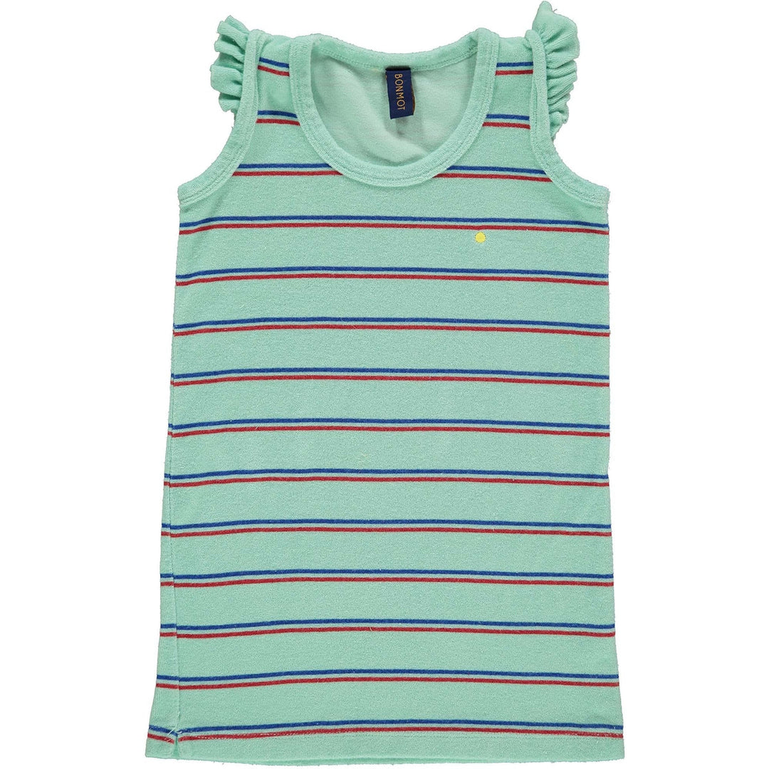 Dress Terry Bistripe - Dusty Aqua