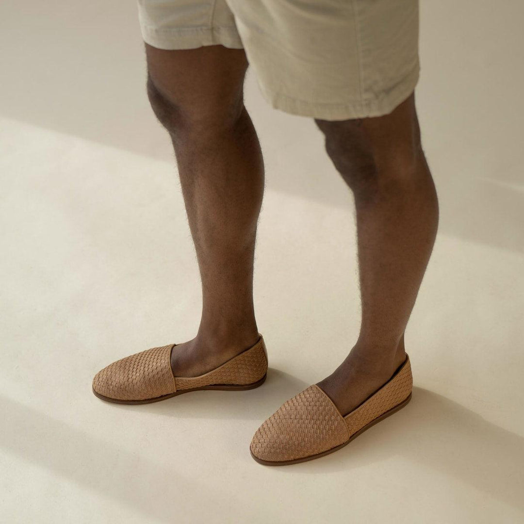 Alejandro Woven Slip On - Almond - FINAL SALE