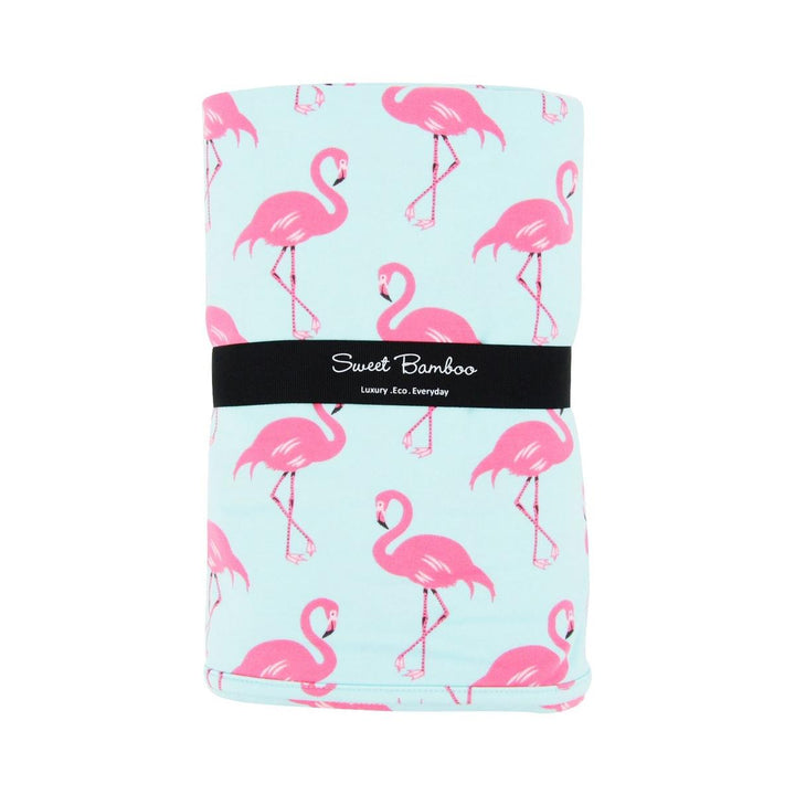 Big Kid Blanket - Flamingo Aqua