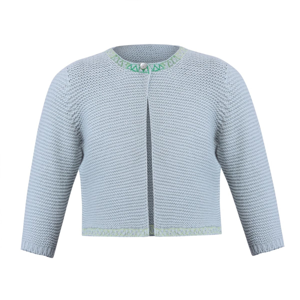 Knit Cardigan - Green - Cardigan