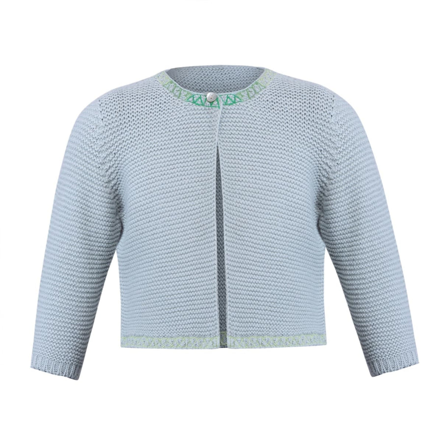 Knit Cardigan - Green - Cardigan