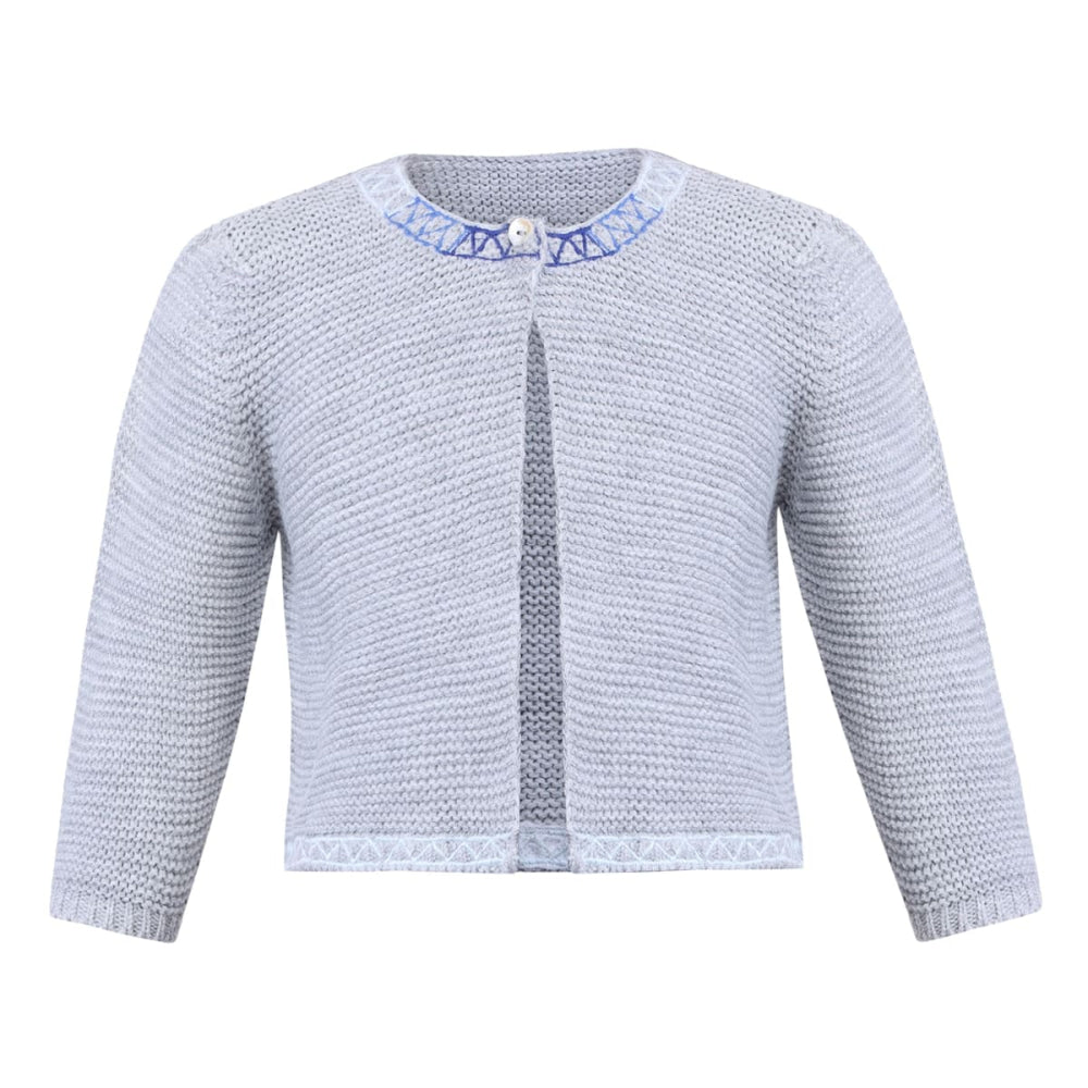Knit Cardigan - Grey - Cardigan