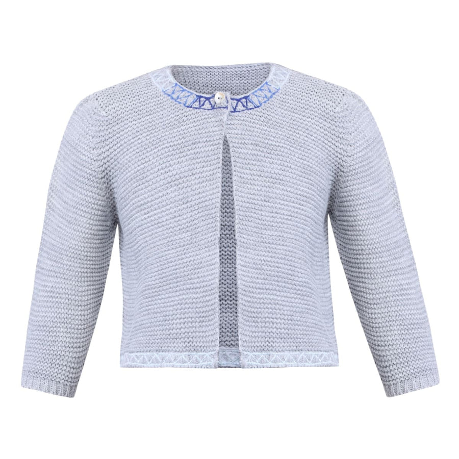 Knit Cardigan - Grey - Cardigan