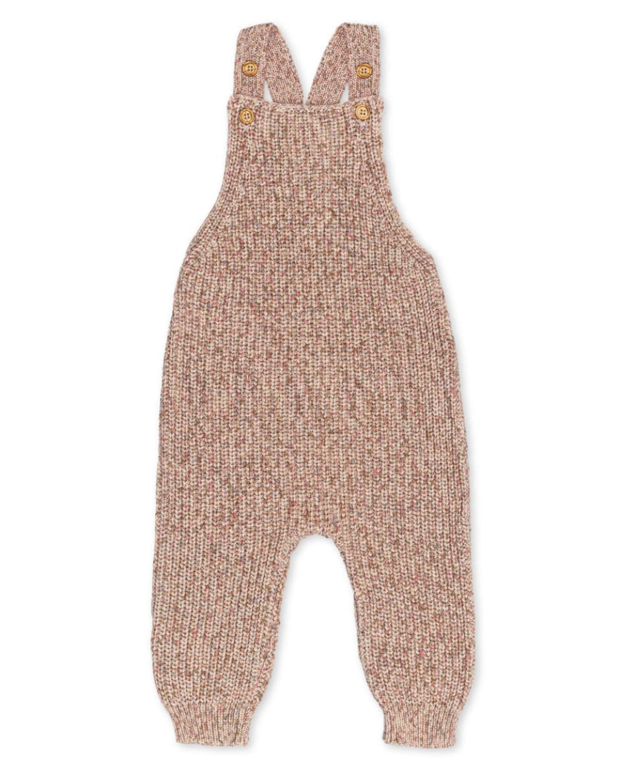 Knit Overalls - Soft Rose Marble - Overalls