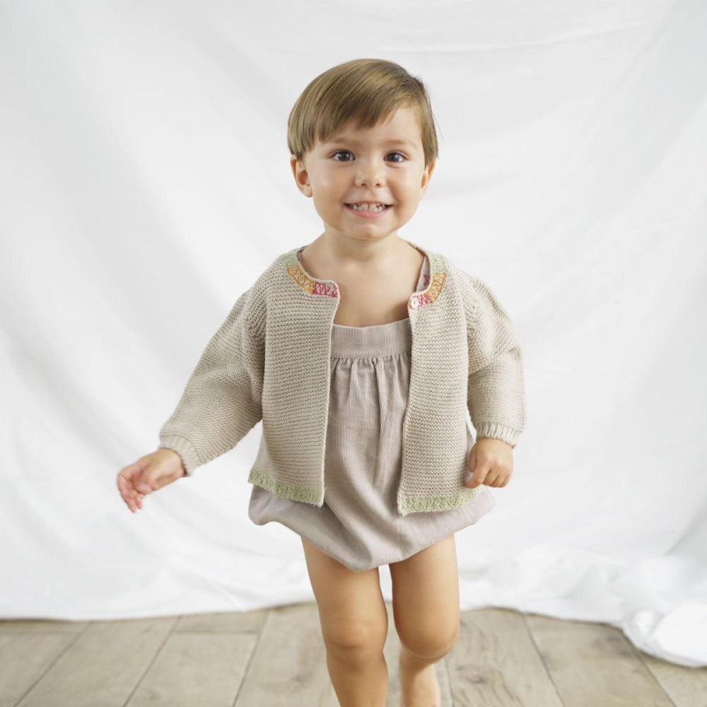 Knit Sweater - Cream - Cardigan