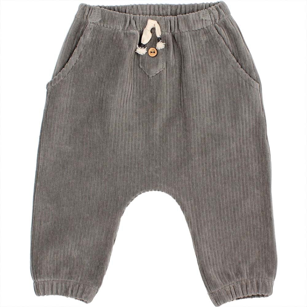 Baby Knit Velour Pants - Elephant Corduroys Buho 