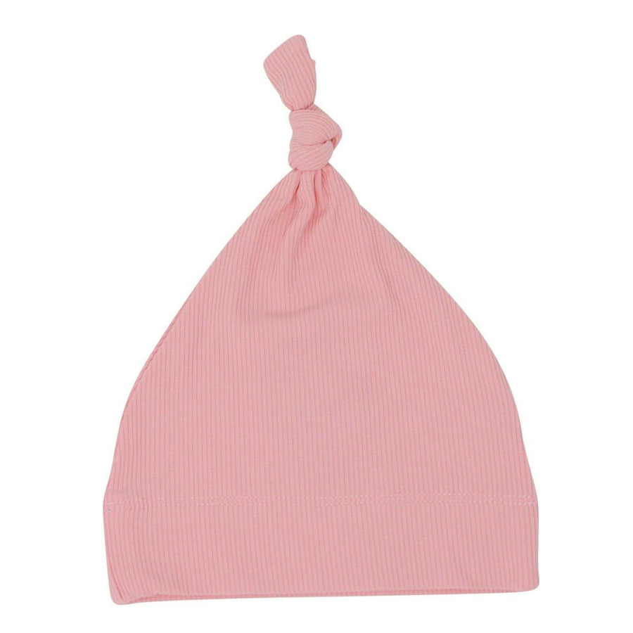 Knot Hat - Pink Icing Ribbed - OS - Beanie