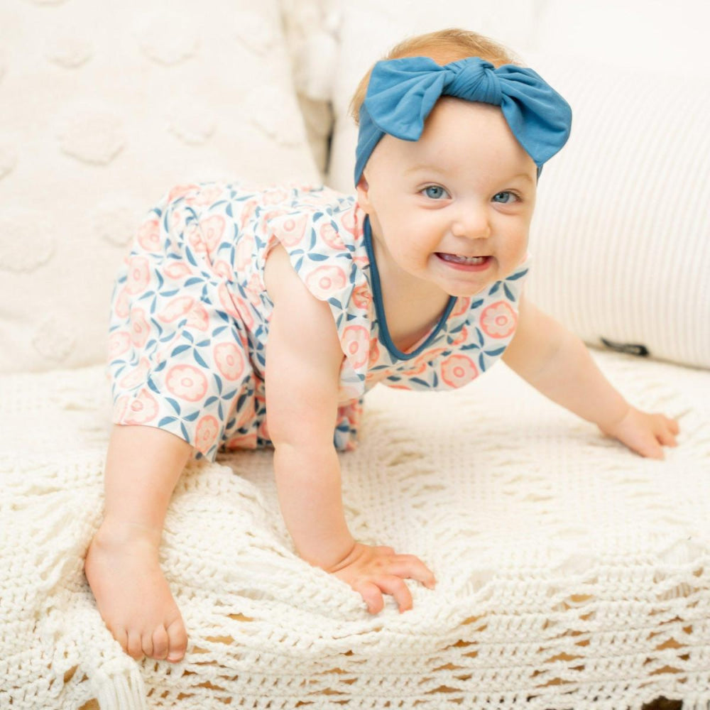 Knotted Bow - Bijou Blue - OS - Headband