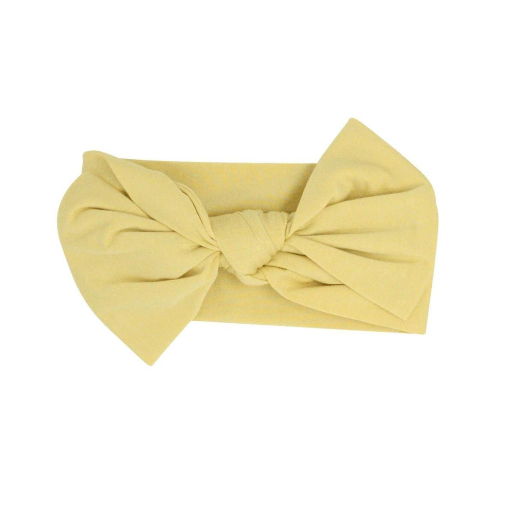 Knotted Bow - Daffodil Gold - OS - Headband