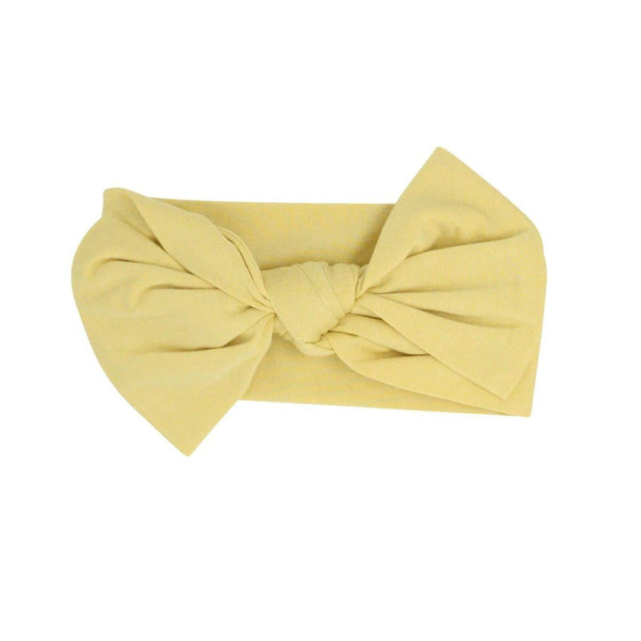 Knotted Bow - Daffodil Gold - OS - Headband