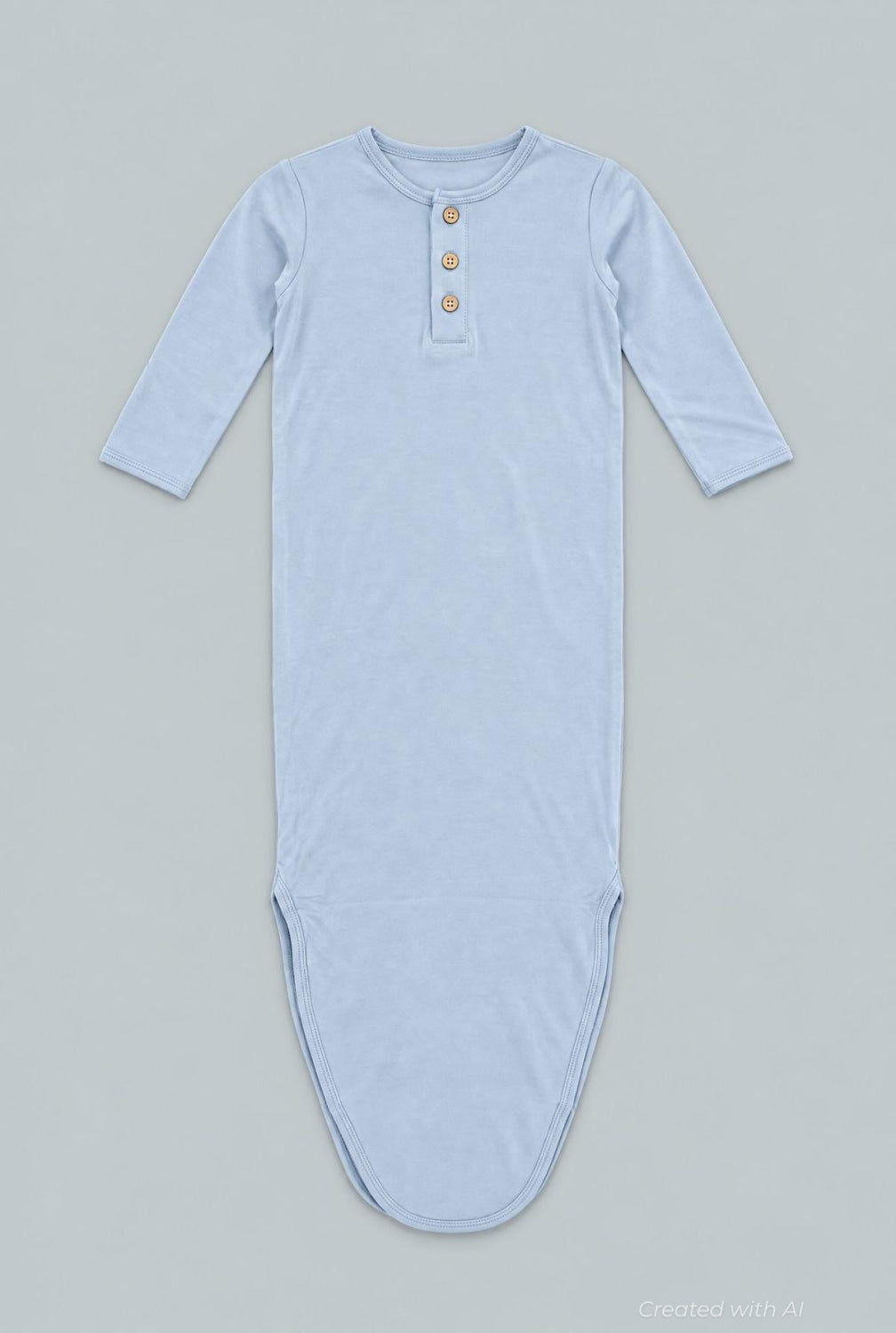 Knotted Gown - Blue Fog - OS - Nightgown