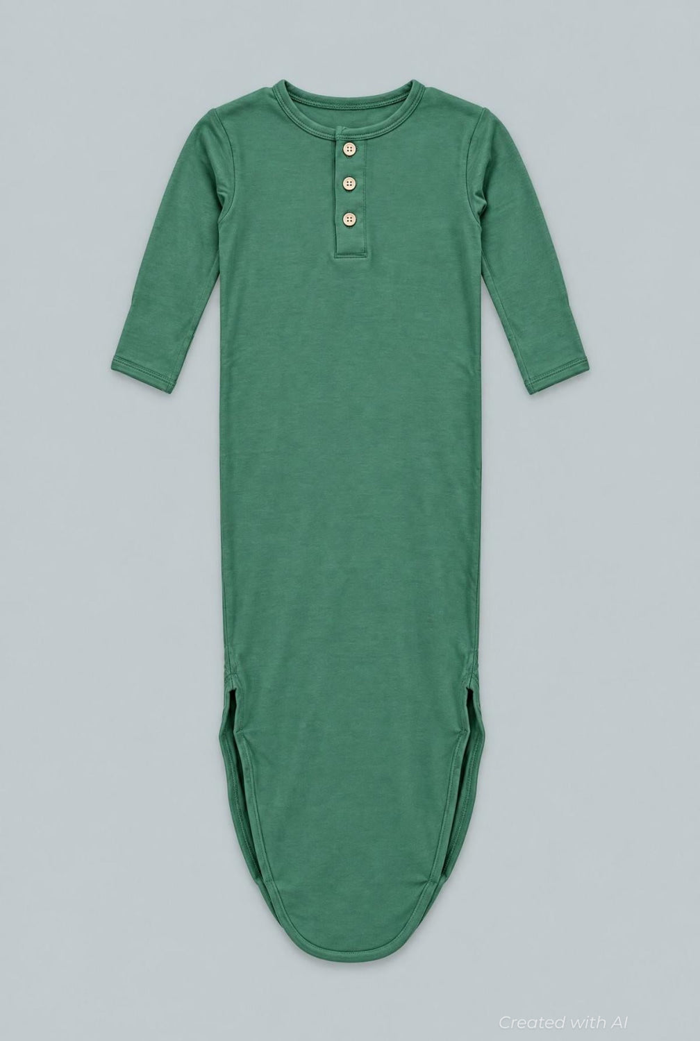 Knotted Gown - Hunter Green - OS - Nightgown
