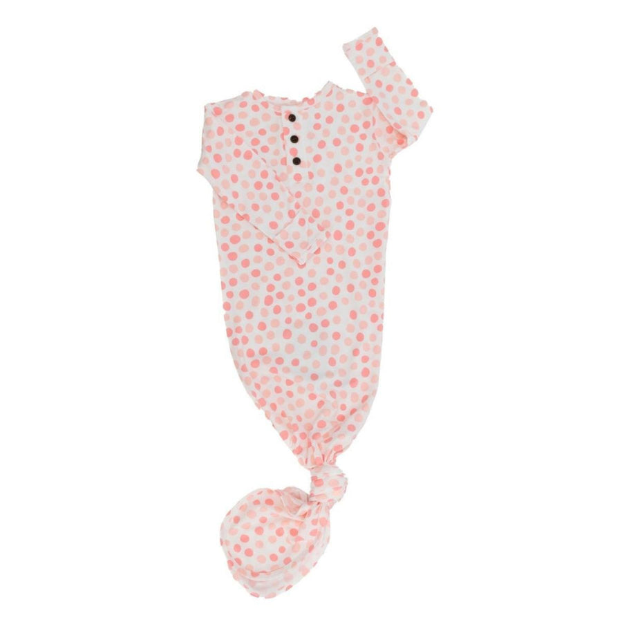 Knotted Gown - Polka Dot Pink - OS - Nightgown