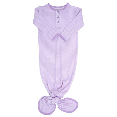 Knotted Gown - Purple Basketweave - OS - Nightgown