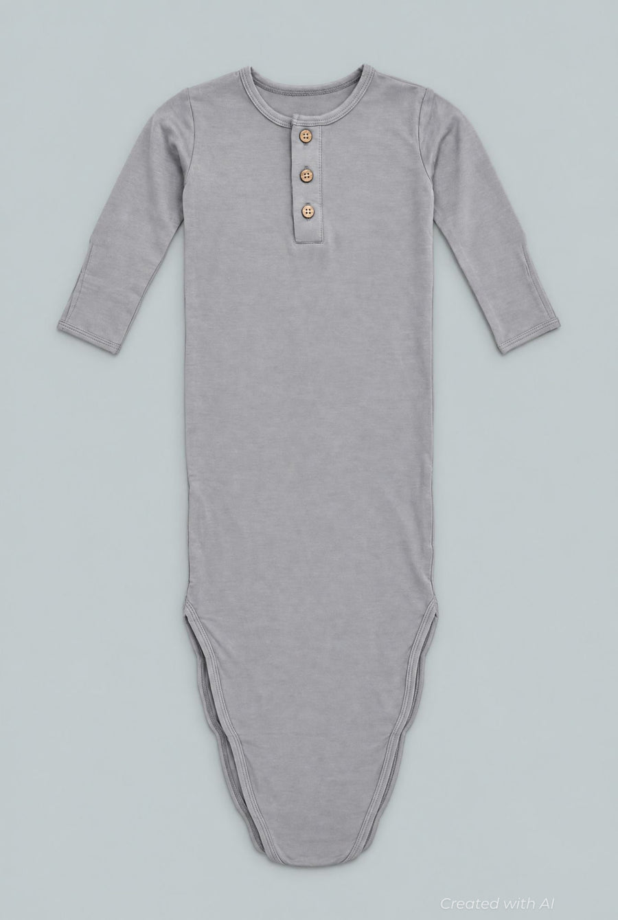 Knotted Gown - Steely Grey - OS - Nightgown