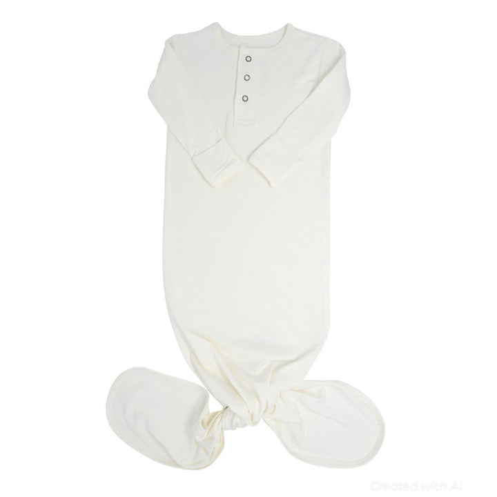 Knotted Gown - Whispery White - OS - Nightgown